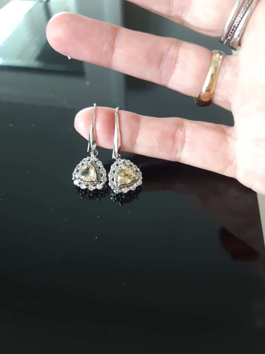 Never Used, 925 STERLING SILVER EARRINGS 
