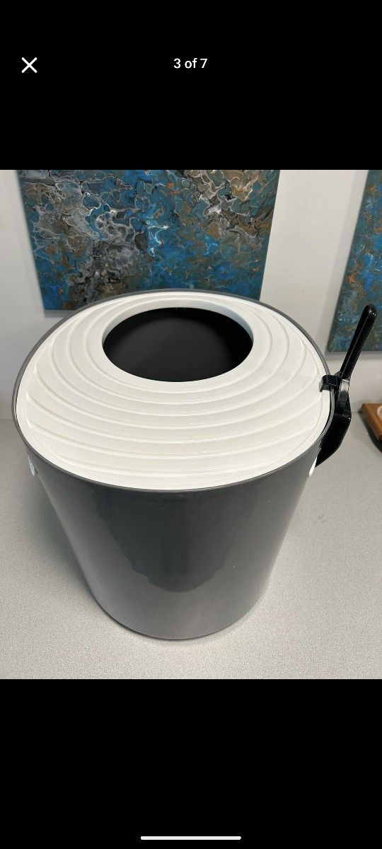 Top Entry Kitty Litter Pan with Grooved Top and Scoop ***NEW***