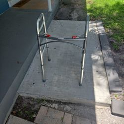 Silver Walker Foldable Adjustable Height Excellent Condition