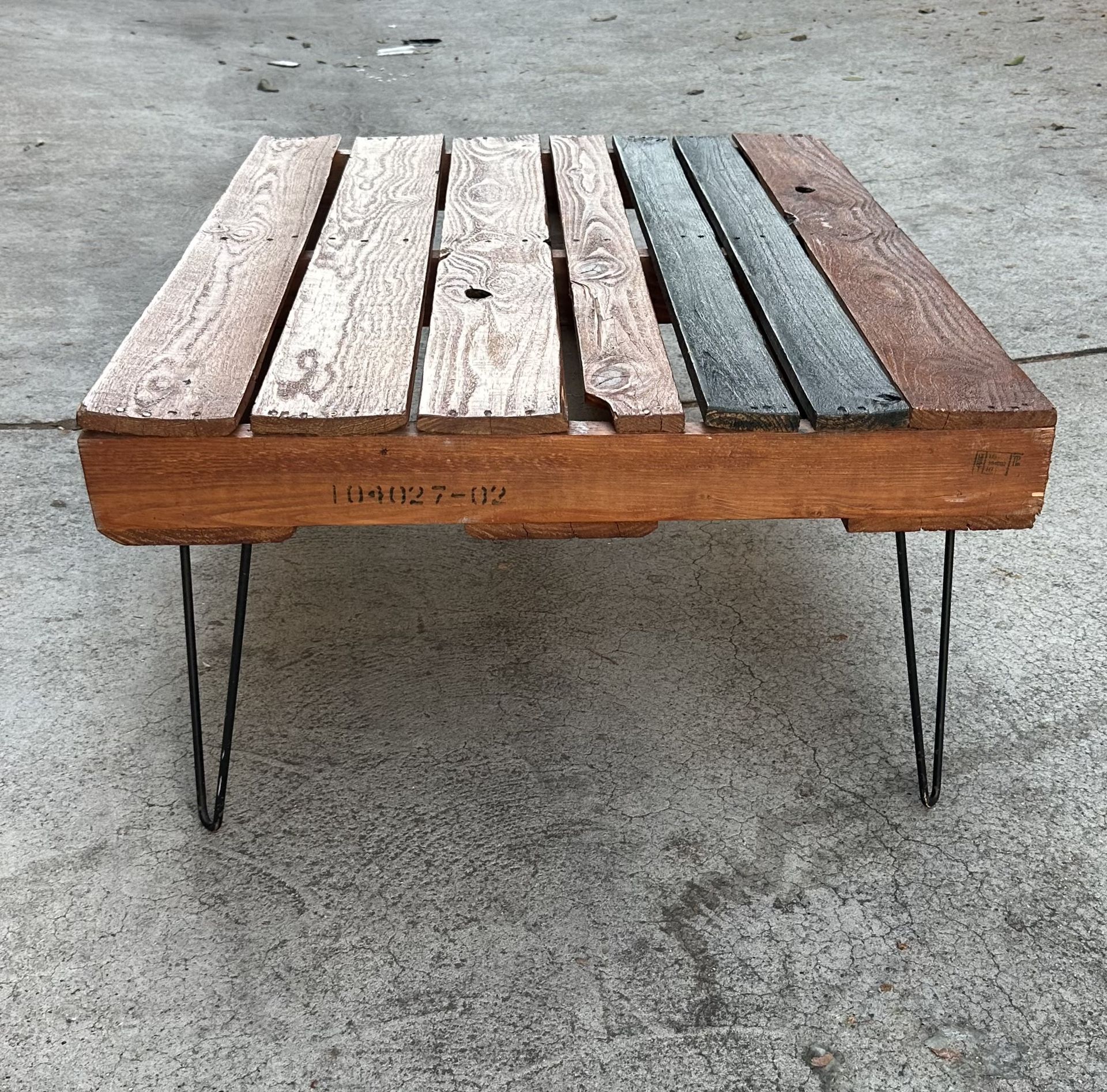 Industrial Wood Coffee Table 