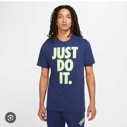 Nike Men's T-shirt Sz Medium Blue/Green NWT 