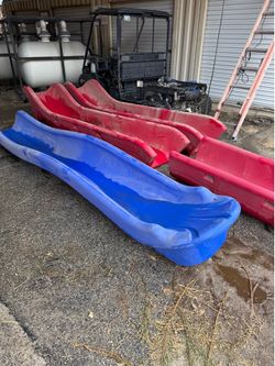 Commercial playground slides