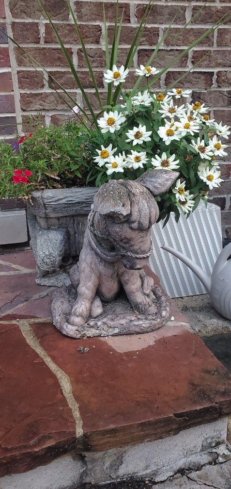 Donkey Concrete Flowers Pot