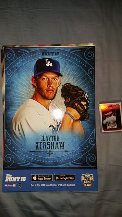 Clayton Kershaw JUMBO limited edition card LA Dodgers