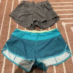 Lululemon run shorts size 6 bundle 