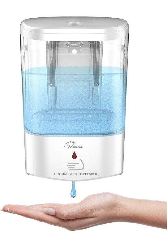 Brand New Soap Dispenser Touchless,Automatic Dispenser Wall Mount for Gel or Liquid,700ml,Motion Sensor,Battery Operated,Safety Lock