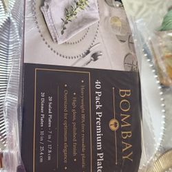Bombay 40 Pack Premium Plates