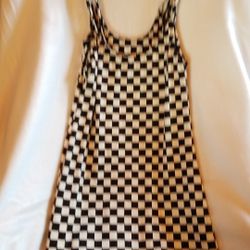 Ladies Checkered Sun Dress