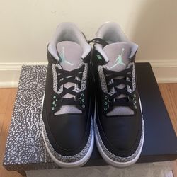 Nike Air Jordan 3 Green Glow Size 10