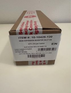 Pokemon TCG ME05 PITCH BLACK 6 BOX BOOSTER CASE Factory Sealed
