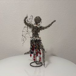 Angel Dancer Wire & Bead Sculpture