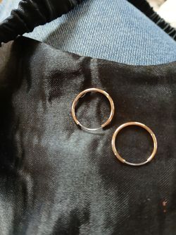 Surgical steel gold plated hoop earrings small  5.00 firm
