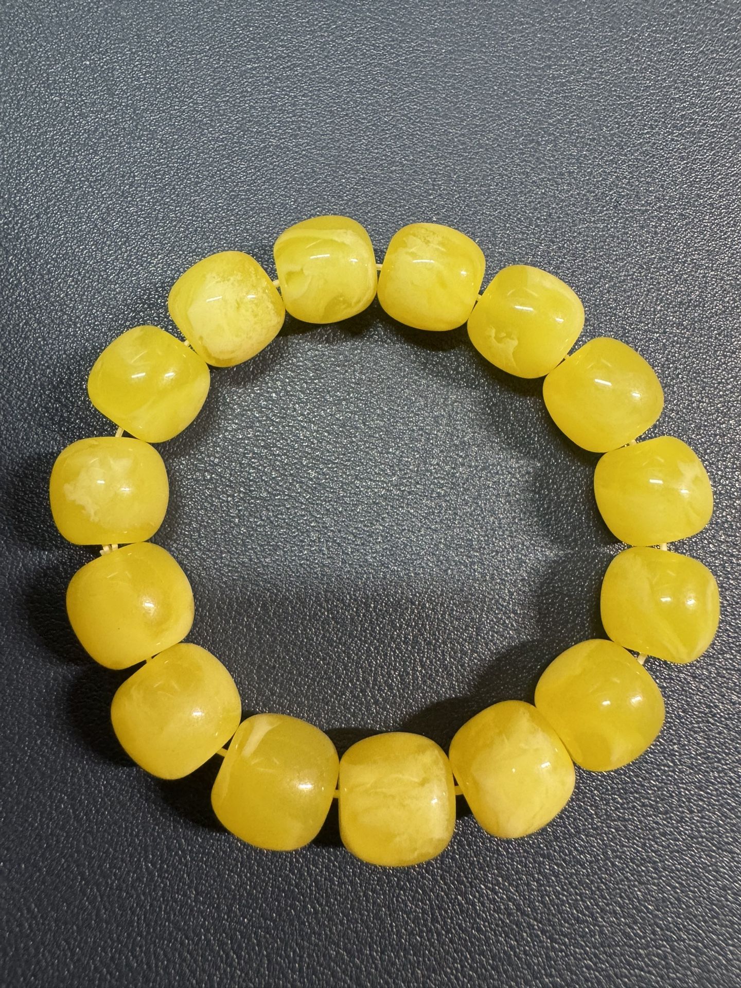 Beeswax Amber Bracelet
