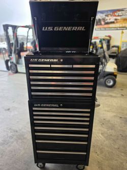 U.S. General Rolling Tool Chest Cabinet Combo