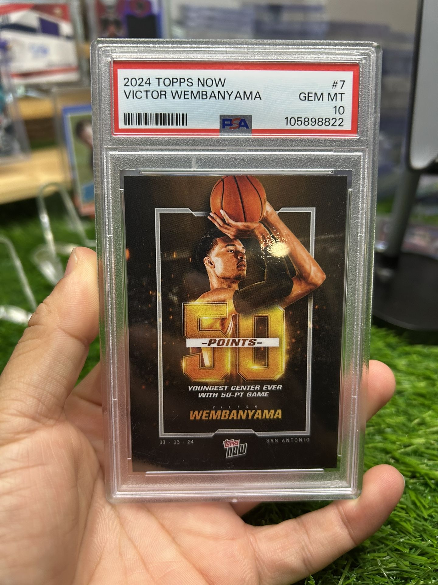 Victor Wembanyama PSA 10 TOPPS NOW