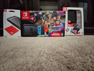 Nintendo Switch bundle (Full console with game+sub and protective kit)
