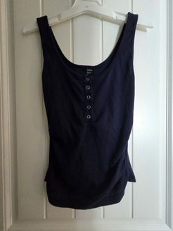 Set of 2 tank tops gray and blue size small
