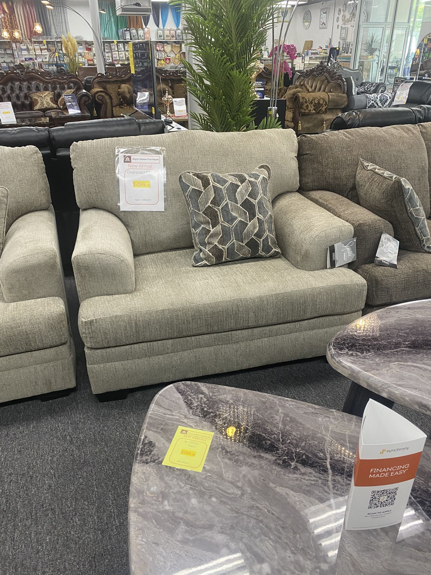 Living Room Oversized Chair $499