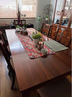 Dinning table and china cabinet