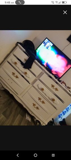 white dresser