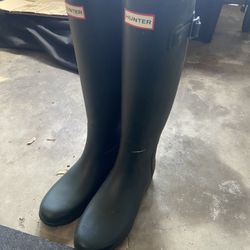 Green Hunter Rain Boots