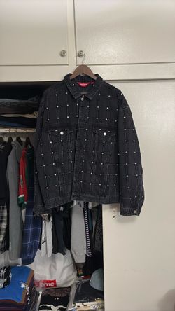 Supreme Studded Denim Jacket Black XL