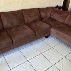 Brown Sectional Sofa 