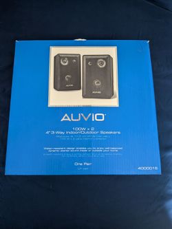 AUVIO 4-inch 3-Way Indoor/Outdoor Speakers