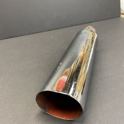 Vintage Chrome Resonator Exhaust Tail Pipe Tip