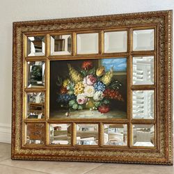 GORGEOUS MIRROR WITH OIL PAINTING 