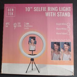 10" Selfie Ring Light With Stand