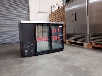 NSF Two Door Beer Back Bar Refrigerator