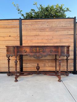 Antique Victorian Empire Console Buffet Table Rockford, Illinois Sofa Table