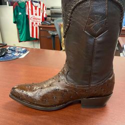 Nuevas Y Originales Botas En Piel De Avestruz