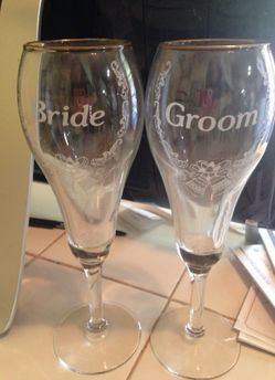 Wedding wine glasses