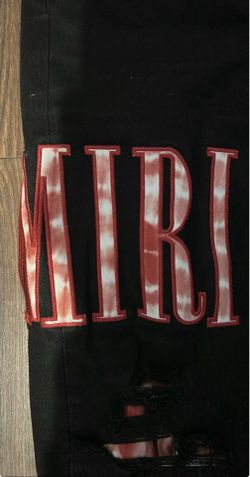 Black amiri jeans size 34
