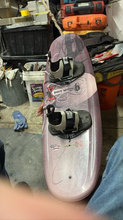 Hydroslide Wake Board Black Widow With Bindings