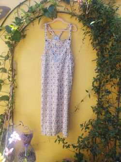 Whimsical mushroom forest overalls