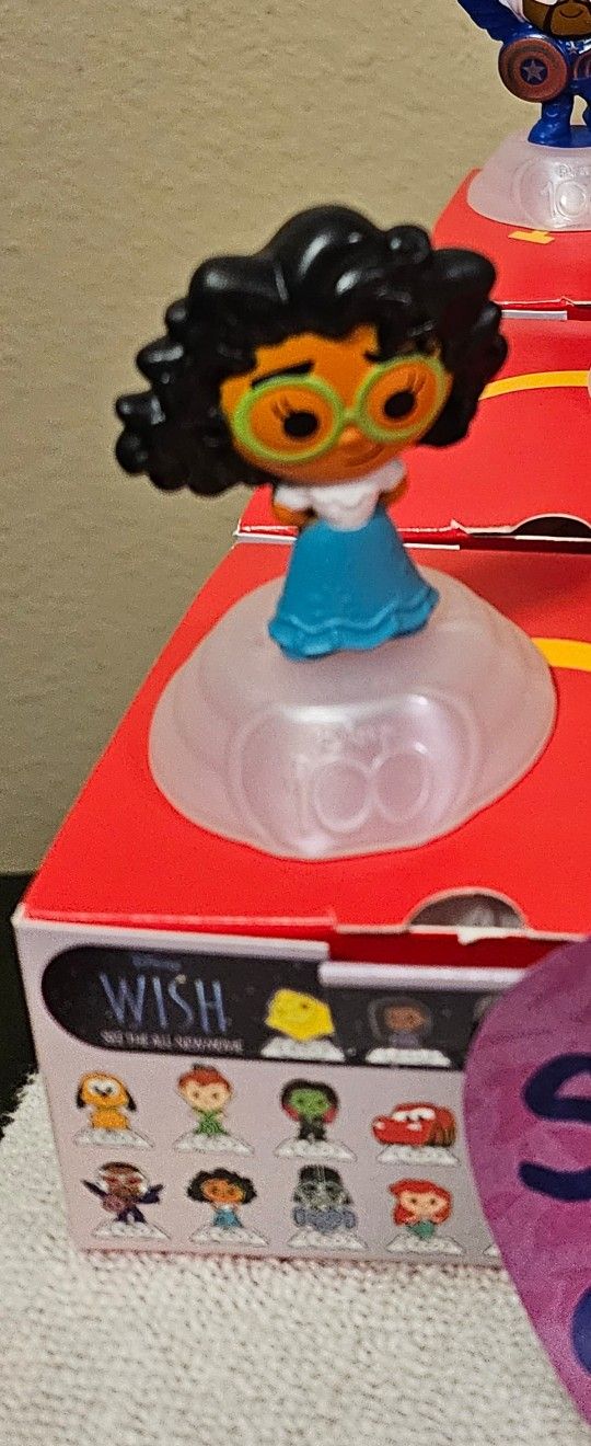 Box 4 Mirabel Single Only Disney 100th Mc Donald’s Toy