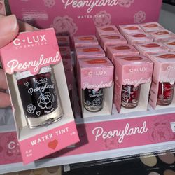 C-LUX Peonyland Water Tint Cosmetics 2 in 1 Lip and Cheek Stain, Hydrating, makeup, maquillaje kiss 