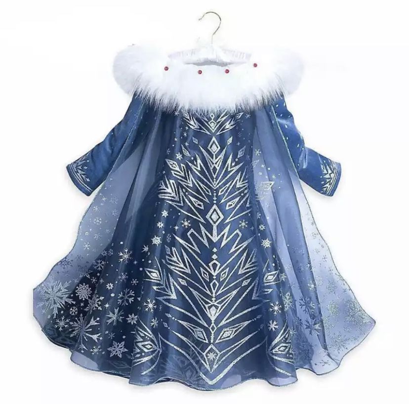 Princess Dress - 2020 New Elsa Dress Girls Party Vestidos Cosplay Girl Clothing Anna