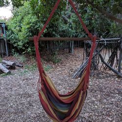 Colorful Striped Hammock Chair