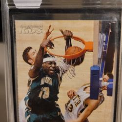 Beautiful 2003 S.l. For Kids LERON JAMES (ROOKIE) Card. Global Authentication MINT 9