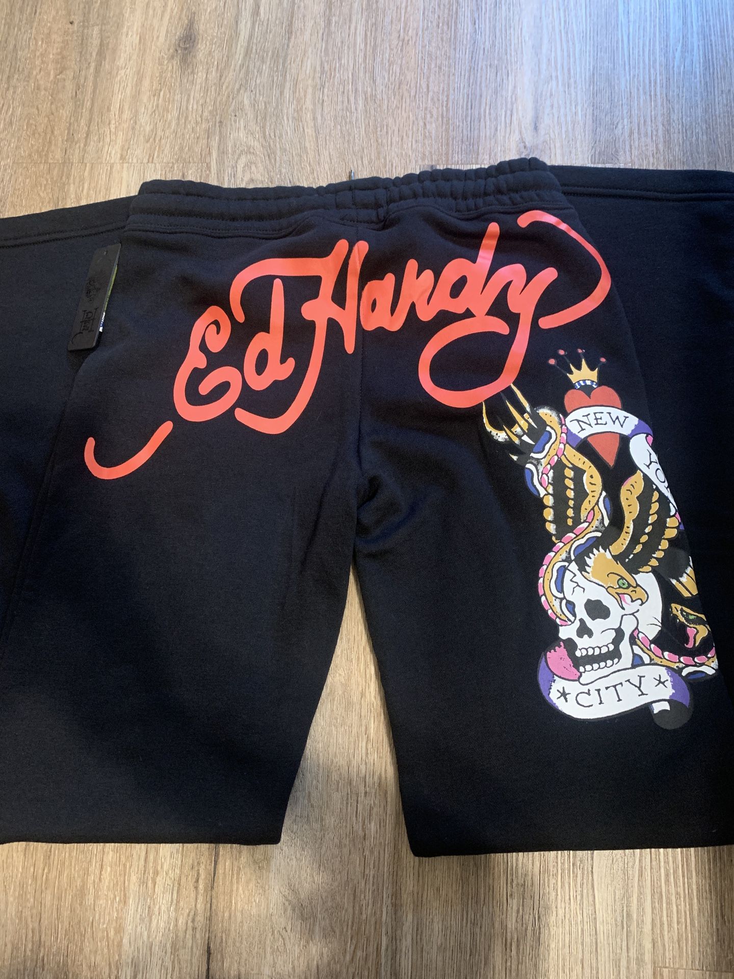 Ed Hardy NYC Skull flare Women’s Sweatpants Size Small