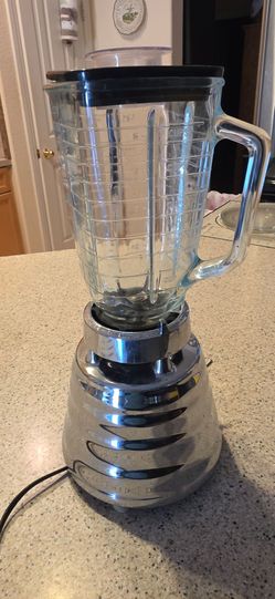 Vintage Chrome Blender with Glass Jar