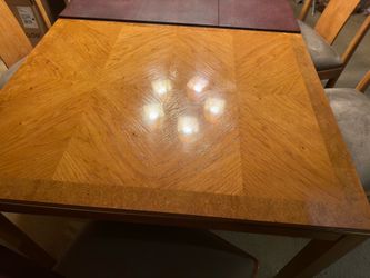 Thomasville Large Oak Dining Room Table Set
