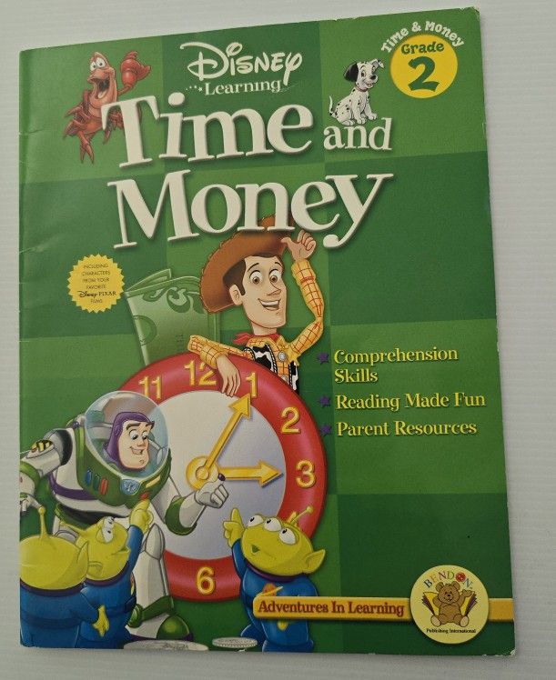 Disney learning time and money book, grade 2