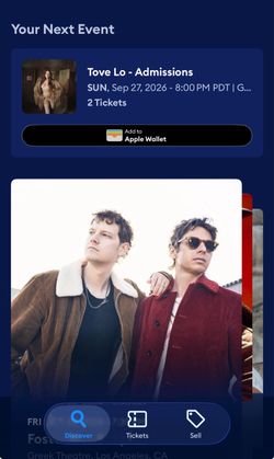 Tove Lo The Greek Sunday 9/27/26