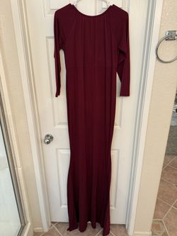 Maternity Burgundy Dress 