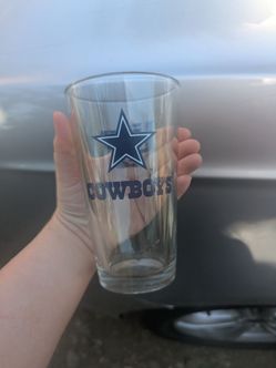16 oz Cowboys glasses